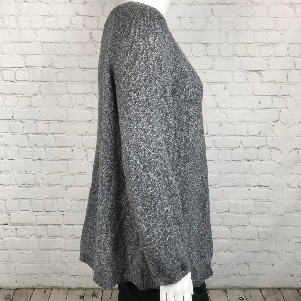 1X 2X 3X Style & Co Gray Heather Floral Sweater - Picture 4 of 7